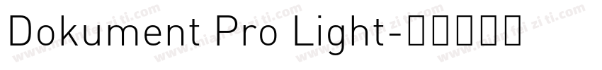Dokument Pro Light字体转换